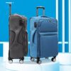 Waterproof Cross-border Black Oxford Cloth Suitcase, Durable 30 Inch Large Capacity, 20 Inch Boarding Case, Luggage Compartment